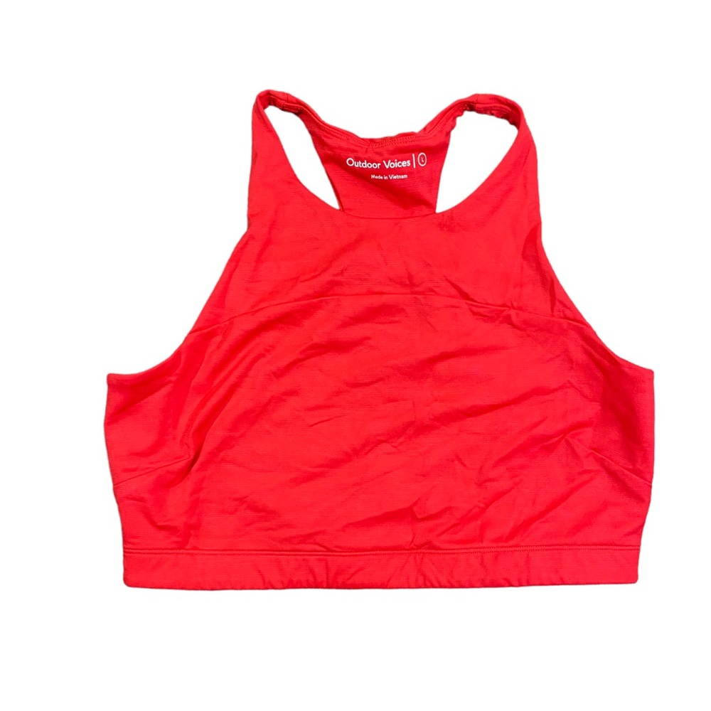 OUTDOOR VOICES Move Free Racerback Crop Top Sports Bra
